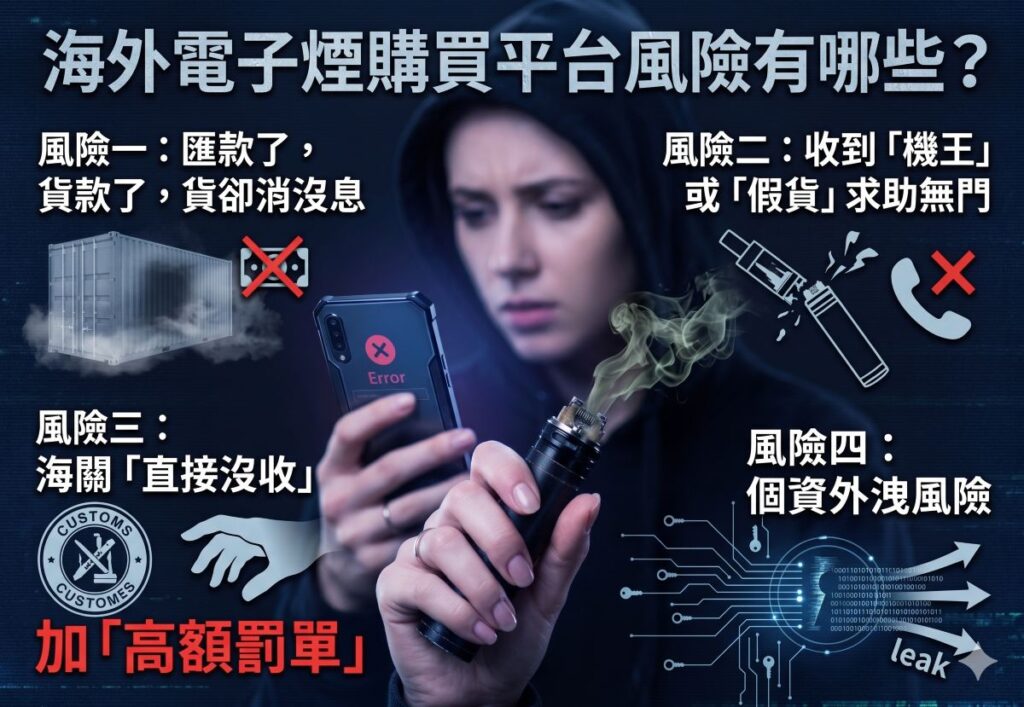 海外平台購買電子煙有哪些風險?